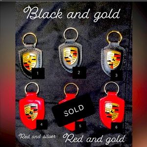 Porsche keychains all 6